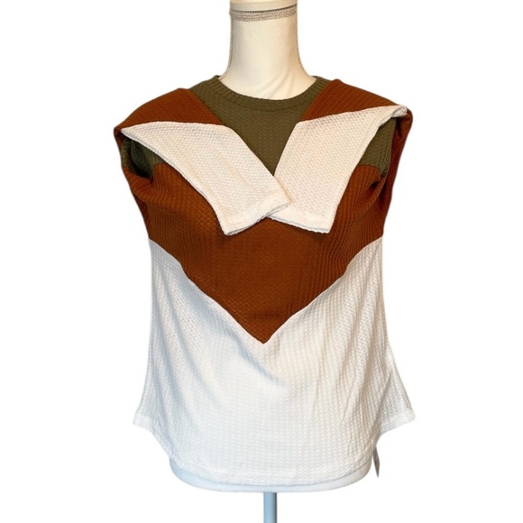 Emery Rose by SHEIN Colorblock Long Sleeve Women’s Small Casual Top - Picture 7 of 12